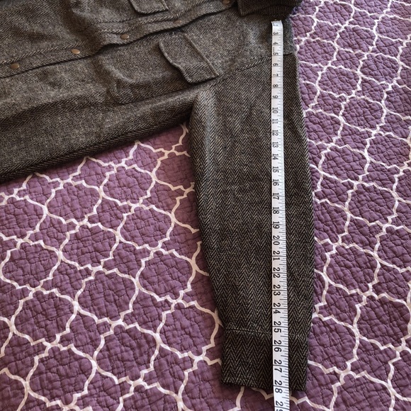 Ragdoll Wool Blended Herringbone Oversized Shirt Jacket - Picture 16 of 16